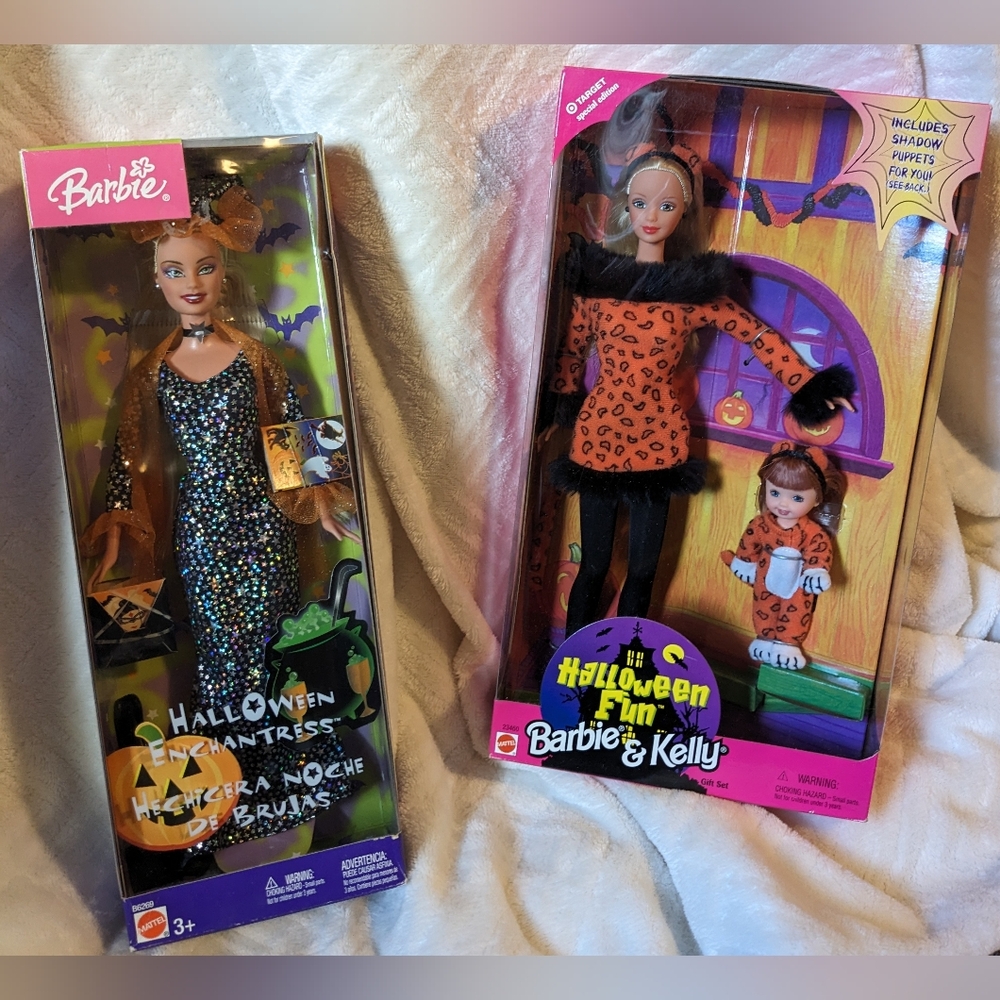 Halloween Barbie Bundle - Halloween Enchantress & Halloween Fun Barbie and Kelly